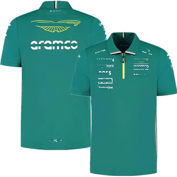 フェルナンド·アロンソ アストンマーチンTシャツ Aston Martin Cognizant F1 公式キモア フェルナンド アロンソ T